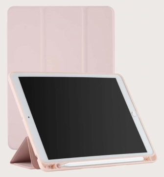 Coque à Trois Volets à Fente pour Stylo iPad 7ème Génération (2019) / 8ème Génération (2020) / 9ème Génération (2021 ) 10.2" avec Blister